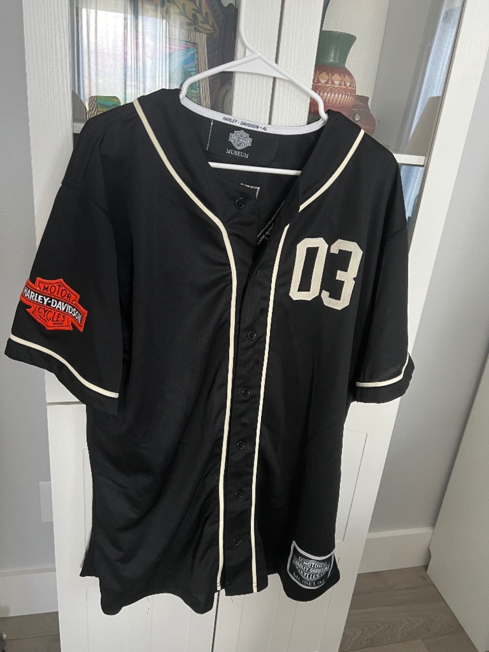 Harley Davidson’s men museum baseball jersey, Size L